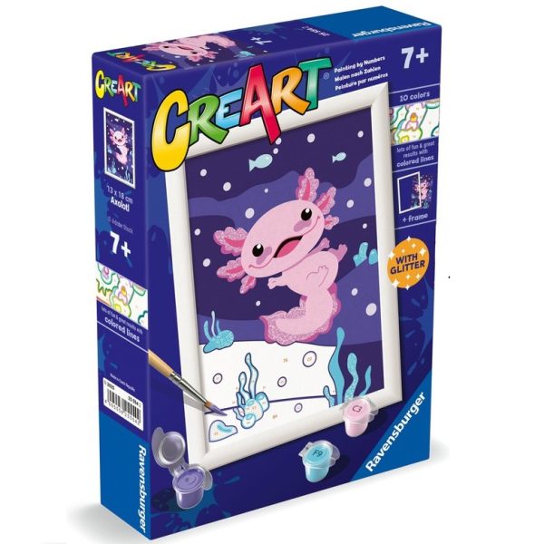 CreaArt schilderen op nummer - Axolotl