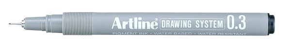 Artline Technische tekenpen lijndikte 0.3mm - zwart