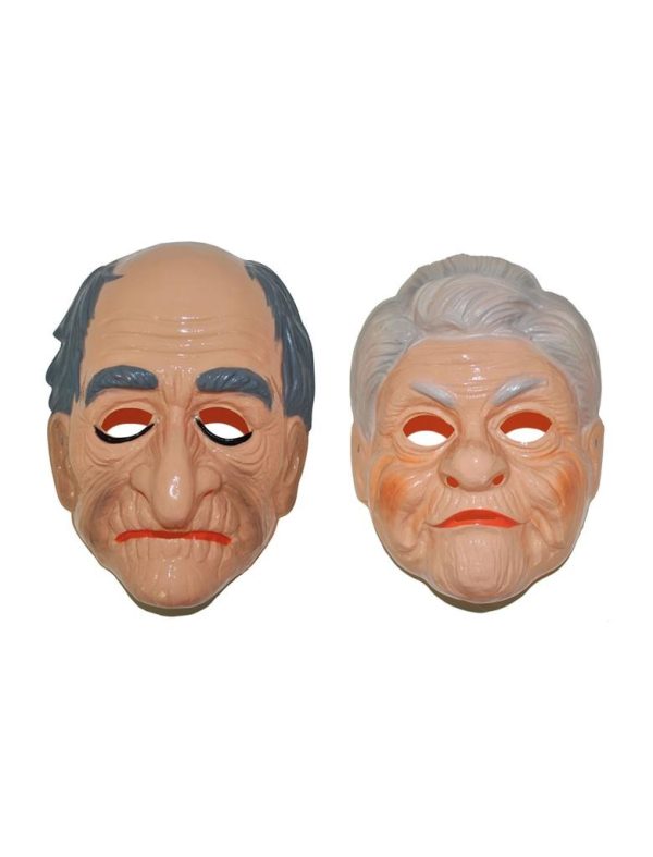 Masker oude vrouw OF oude man - 1 exemplaar