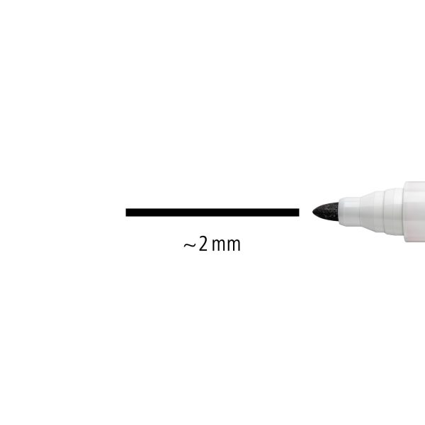 Lumocolor Whiteboardmarker 2mm/ronde punt - zwart - Afbeelding 5
