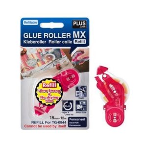 PLUS JAPAN Lijmroller permanent 15mm x 12m