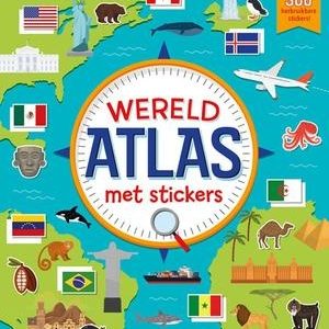Wereldatlas met stickers