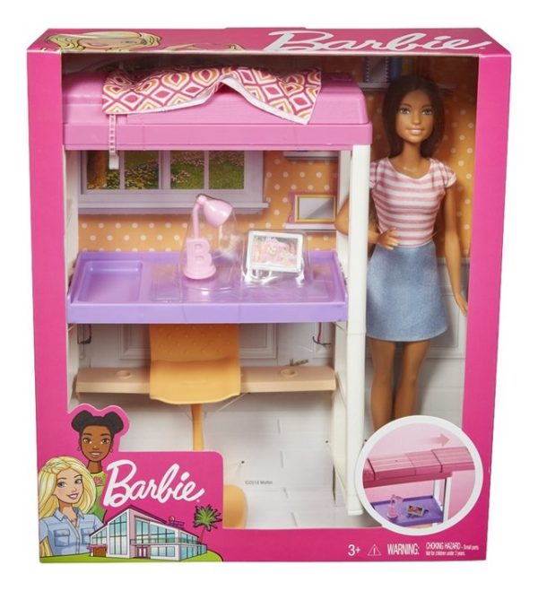 Barbie - Studentenkamer + pop
