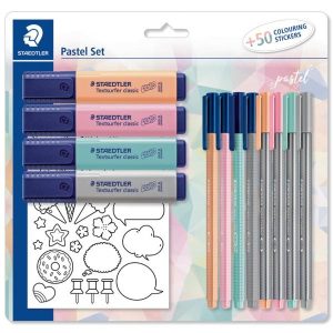 Staedtler Schrijfset PASTEL met 50 stickers