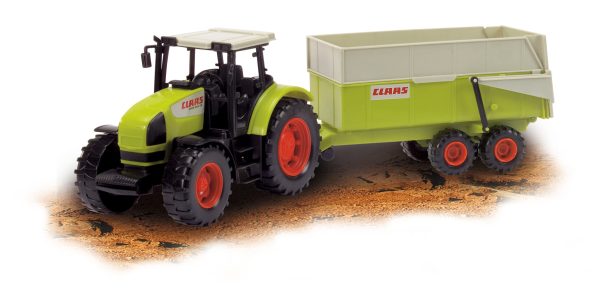 Tractor Claas met aanhangwagen - 57cm - Afbeelding 2