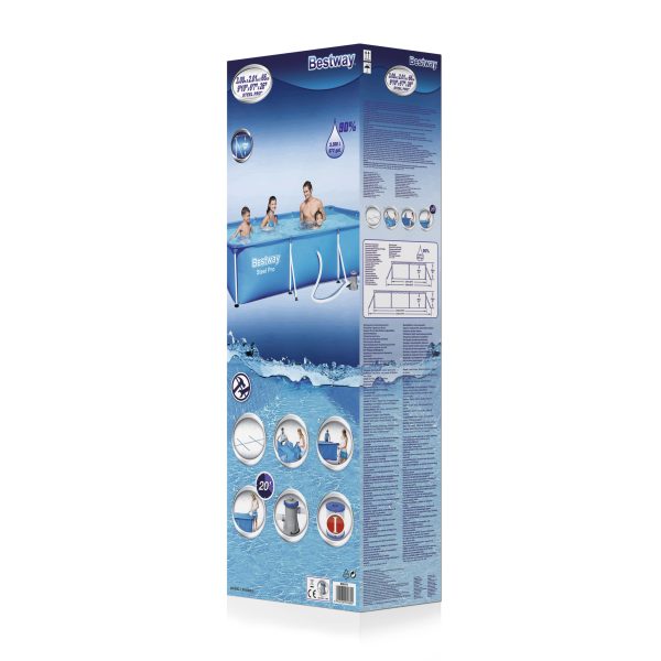 Bestway Steel Pro Frame Deluxe Splash (300x201x66cm) met filterpomp - Afbeelding 4