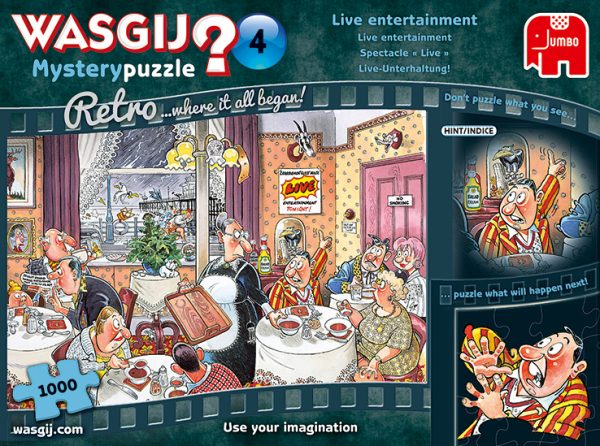 Wasgij? Retro Mystery 4 - Live entertainment (1000stuks)
