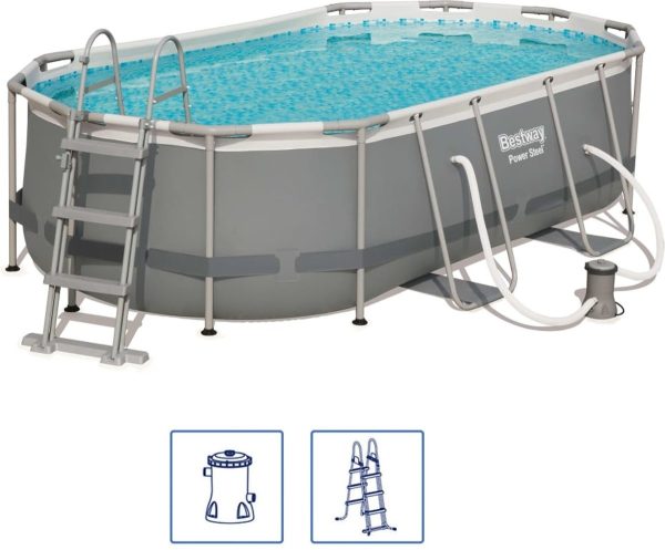 Power Steel Rectangular Pool Set (427x250x100cm)