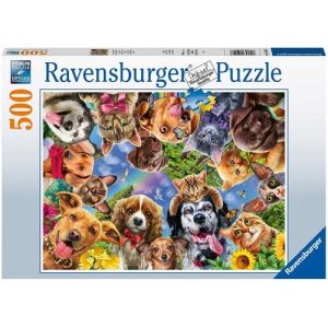 Puzzel 500 st dieren selfie