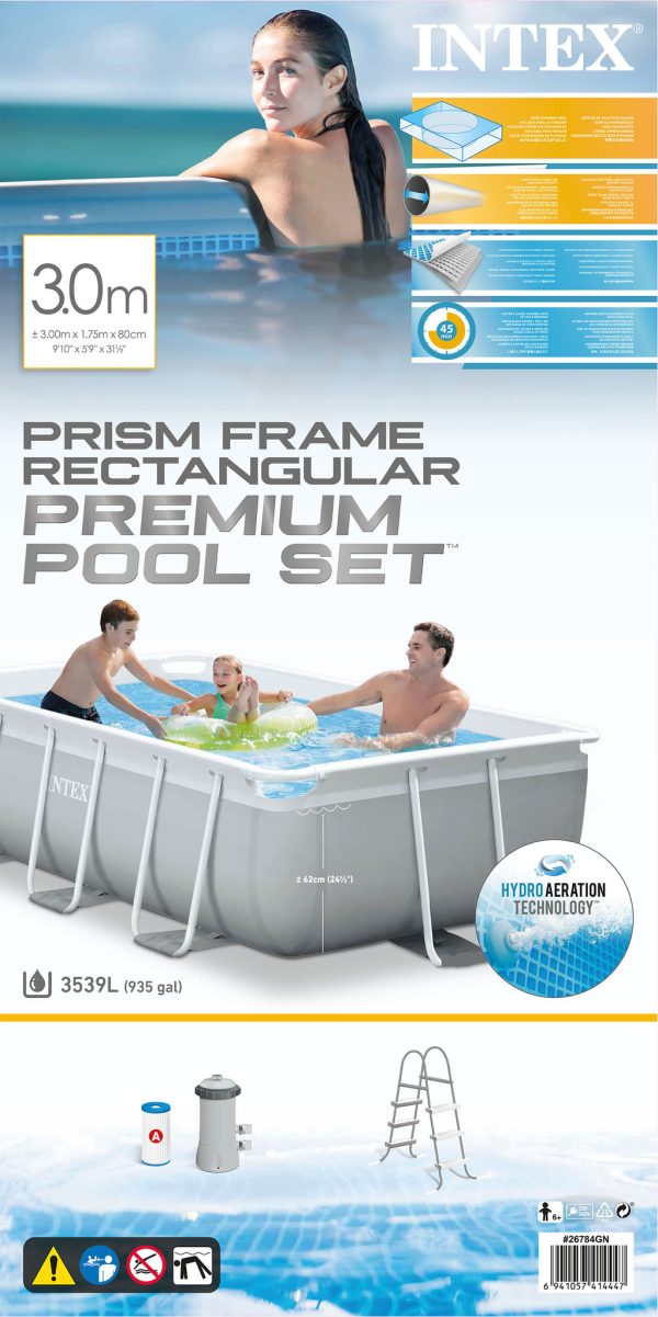 Intex Prism Frame Rect Pool set 300x175x80 - Afbeelding 6