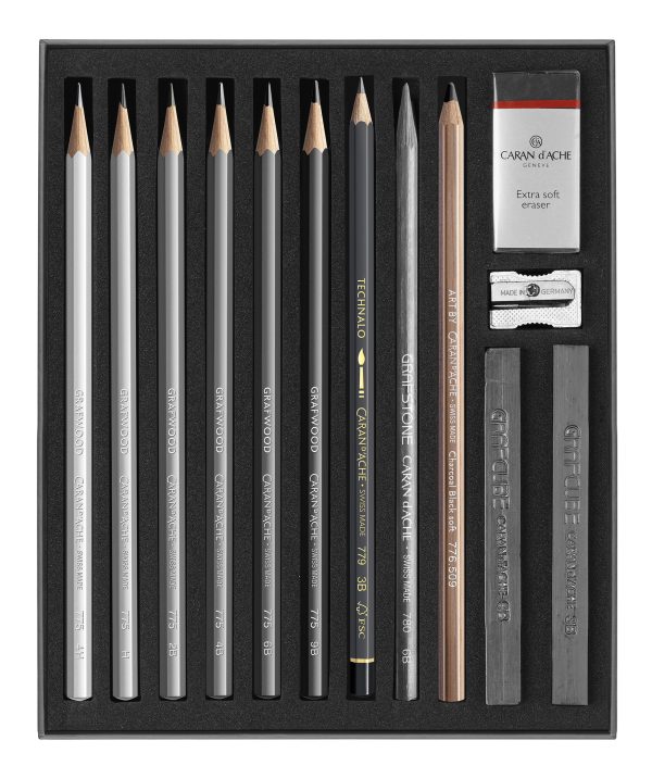 Caran d'Ache Art by Sketching Set - 14stuks in karton etui