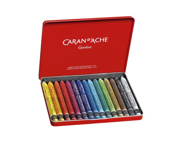 Caran d'Ache Waskrijt "Neocolor II" - 15stuks in metalen doos - Afbeelding 2
