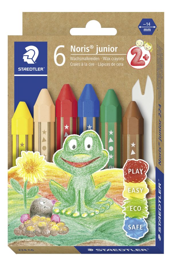 Waskrijt Noris junior - 6 stuks