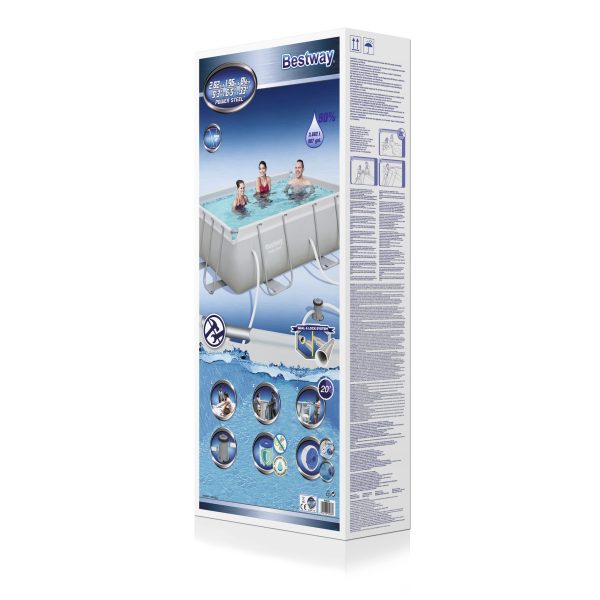 Bestway Power Steel Rectangular Pool Set (282x196x84cm) - Afbeelding 7