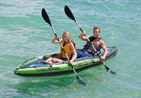Kayak set CHALLENGER K2 (351x76x38cm) - groen - Afbeelding 7
