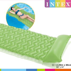 Luchtmatras (229x86cm) – TOTE-N-FLOTE (groen OF geel OF roos)