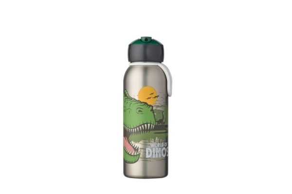 Isoleerfles campus Flip-up 350 ml - Dino - Afbeelding 2