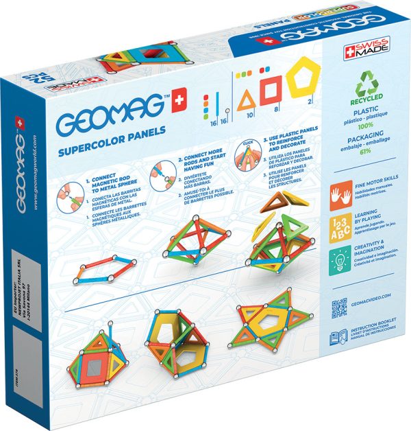 Geomag Supercolor Recycled - 52stuks - Afbeelding 2