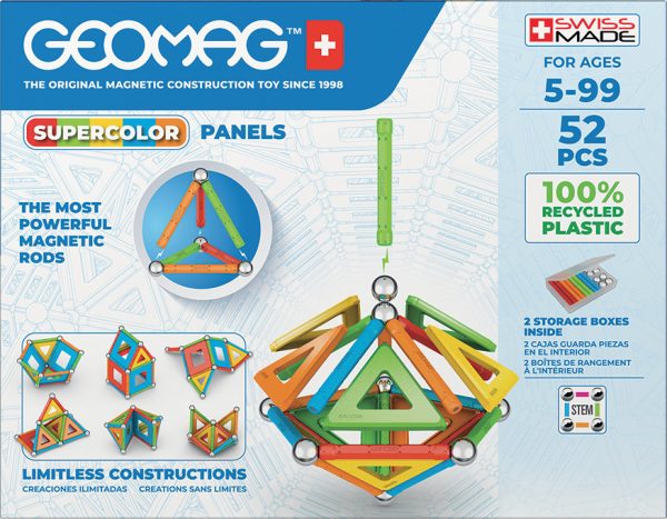 Geomag Supercolor Recycled - 52stuks - Afbeelding 3