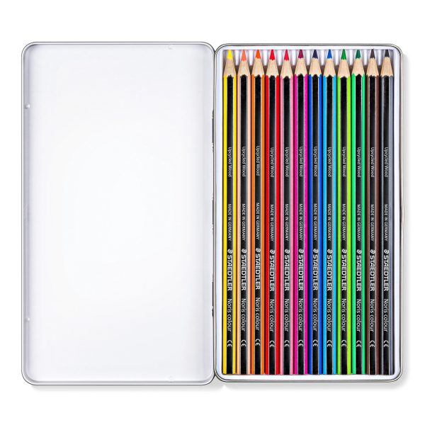 Kleurpotloden Noris Colour - 12stuks in metalen box - Afbeelding 2