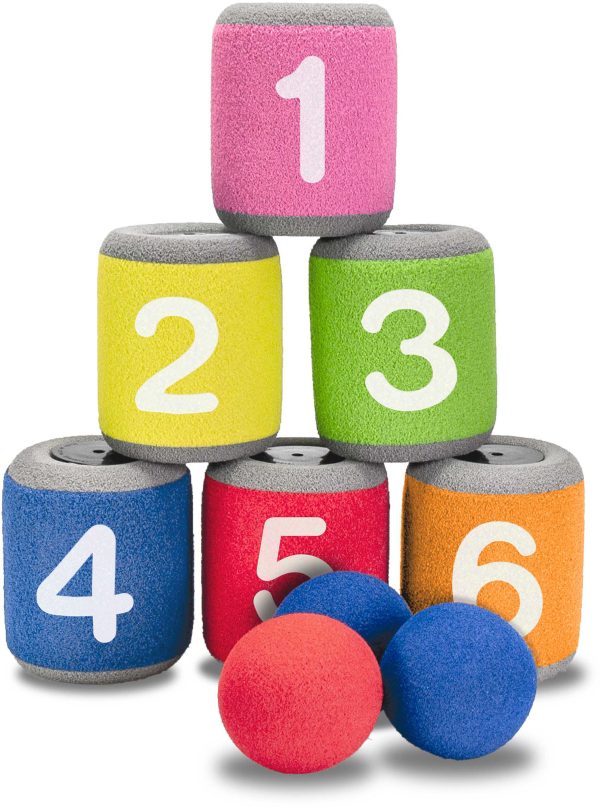 Blikken gooien (foam) - 9-delig - Afbeelding 2