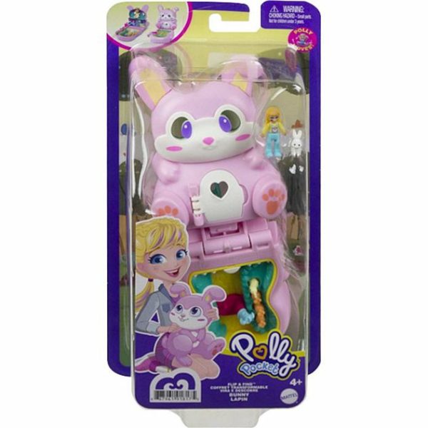Polly Pocket - Draai & vind speelkoffer Bunny - Afbeelding 2