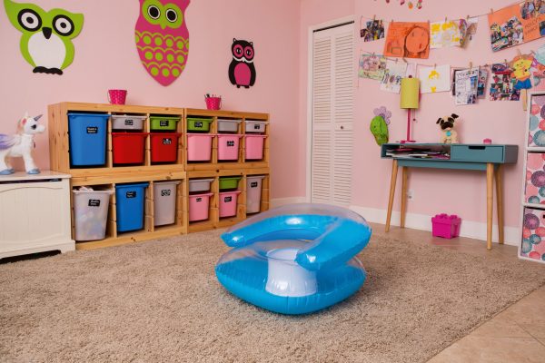 Kinderstoel (opblaasbaar) - transparant - 1 exemplaar - Afbeelding 4