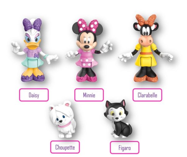 Disney Junior Minnie Mouse - Koffer met 5 actiefiguren 7,5cm - Afbeelding 2