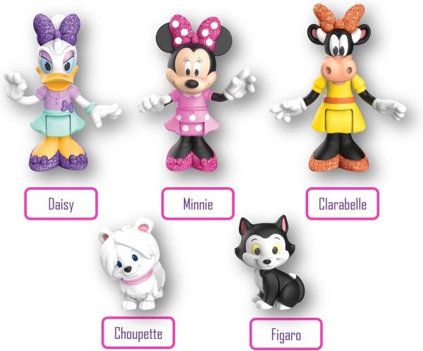 Disney Junior Minnie Mouse - Koffer met 5 actiefiguren 7,5cm - Afbeelding 3
