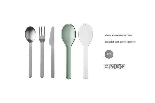 Bestekset Ellipse 3-delig - Nordic sage - Afbeelding 3
