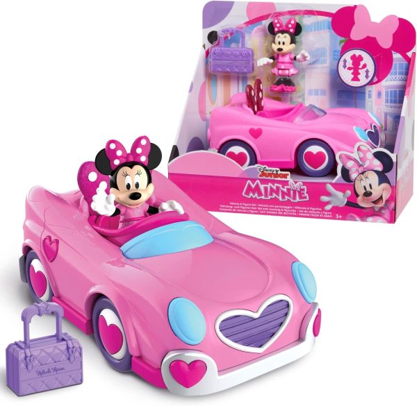 Disney Junior Minnie Mouse - Voertuig met actiefiguur 7,5cm - 1 exemplaar - Afbeelding 3