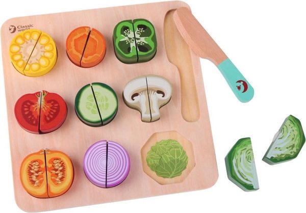 Classic World Puzzel (hout) - Snijgroente
