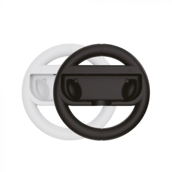 Qware Nintendo Switch Racing Wheel - 2stuks (zwart + wit) - Afbeelding 2