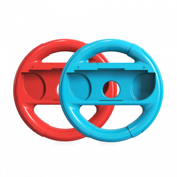 Qware Nintendo Switch Racing Wheel - 2stuks (blauw + rood) - Afbeelding 2