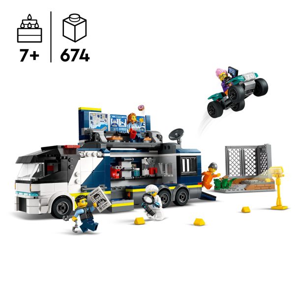 LEGO City Politielaboratorium in truck - 60418 - Afbeelding 4