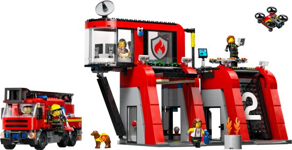 LEGO City Brandweerkazerne en brandweerauto - 60414 - Afbeelding 3