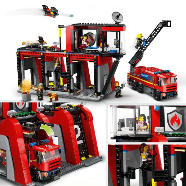 LEGO City Brandweerkazerne en brandweerauto - 60414 - Afbeelding 5