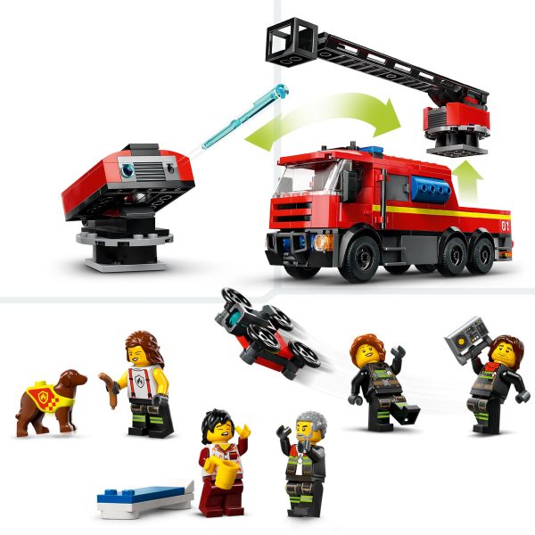 LEGO City Brandweerkazerne en brandweerauto - 60414 - Afbeelding 6