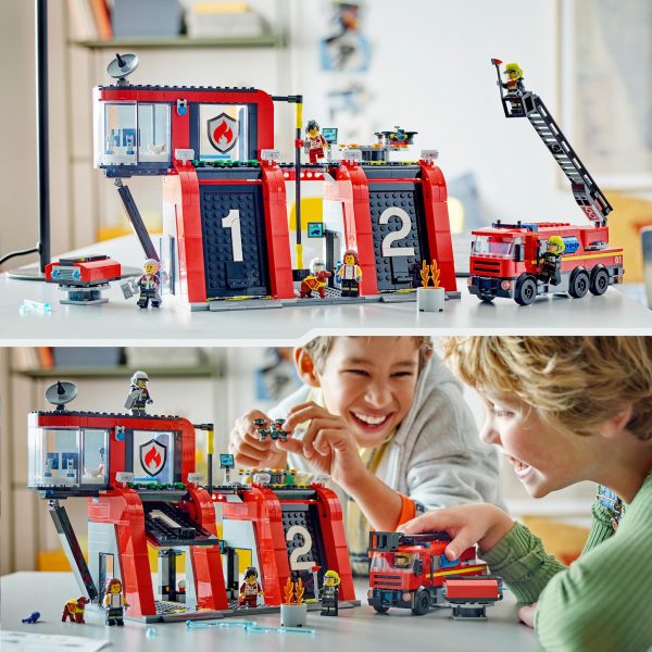 LEGO City Brandweerkazerne en brandweerauto - 60414 - Afbeelding 7