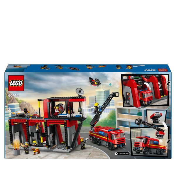 LEGO City Brandweerkazerne en brandweerauto - 60414 - Afbeelding 9