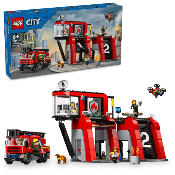 LEGO City Brandweerkazerne en brandweerauto - 60414 - Afbeelding 10