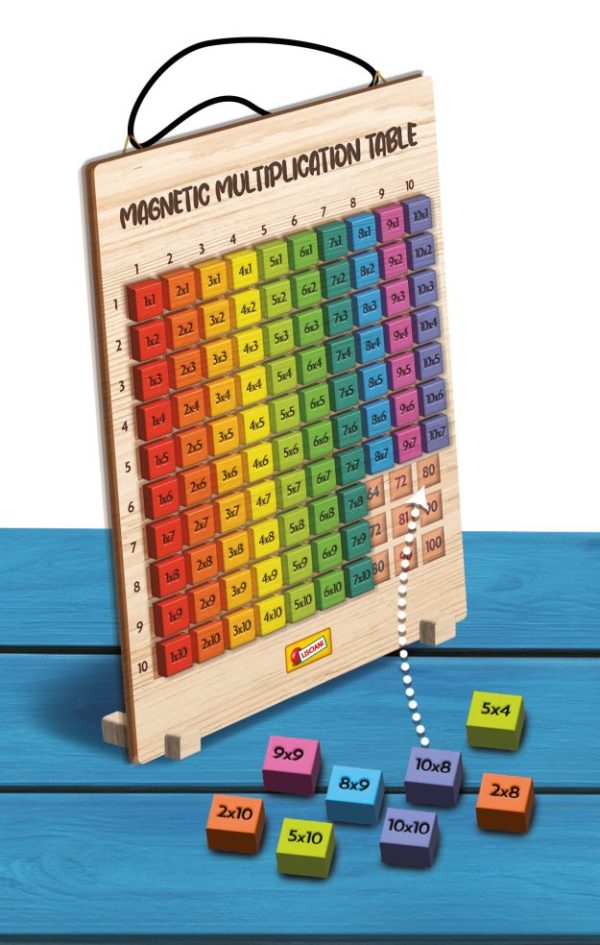 Houten magnetische vermenigvuldigingstafel. 6+ - Afbeelding 2