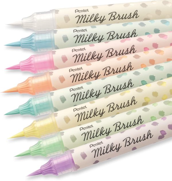Pentel Milky Brush pen - Pastel Roos - Afbeelding 2