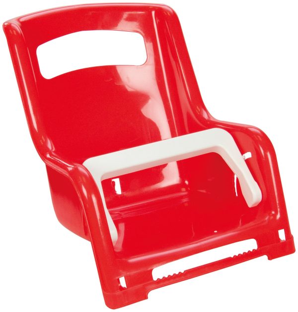 Poppenzitje fiets bagagedrager - 1 exemplaar : rood OF geel - Afbeelding 2