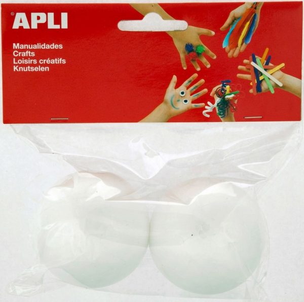 APLI Crea Isomobollen Ø 60mm - 2stuks (wit)