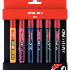 Talens Amsterdam Acryl Marker M Basic Set – 6stuks