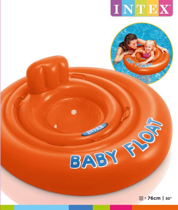 Zwemring (Ø 76cm) babysitter - BABY FLOAT (oranje)