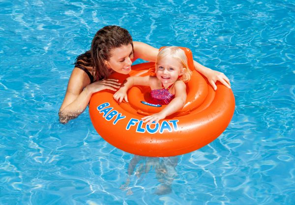 Zwemring (Ø 76cm) babysitter - BABY FLOAT (oranje) - Afbeelding 2