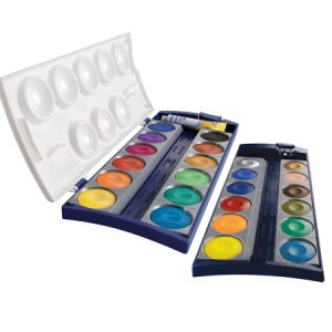 Pelikan Waterverfdoos met 24 kleuren + tube wit