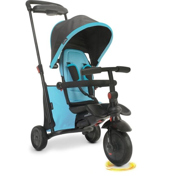 6-in-1 Folding Trike 500 Driewieler met opbergvak - grijs/blauw